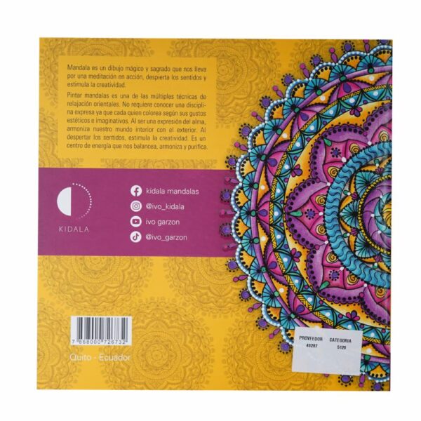 Libro Mandalas Pintando En Paz Y Armonía LIBRO DIVO 40 Páginas - Imagen 2