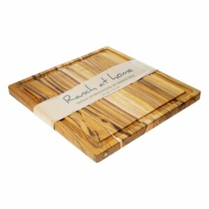 Tabla De Picar Cuadrada Con Canal De Fluidos RANCH AT HOME 32 X 32 Cm