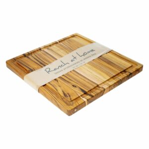 Tabla De Picar Cuadrada Con Canal De Fluidos RANCH AT HOME 32 X 32 Cm