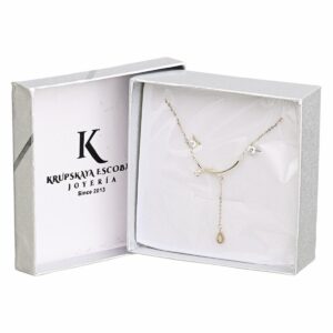 Collar Para Dama Gota Y Minicircones KRUPSKAYA ESCOBAR 1 Pieza