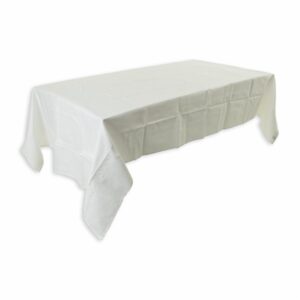 Mantel Rectangular Diseño Caetano Blanco 8 Puestos KARSTEN