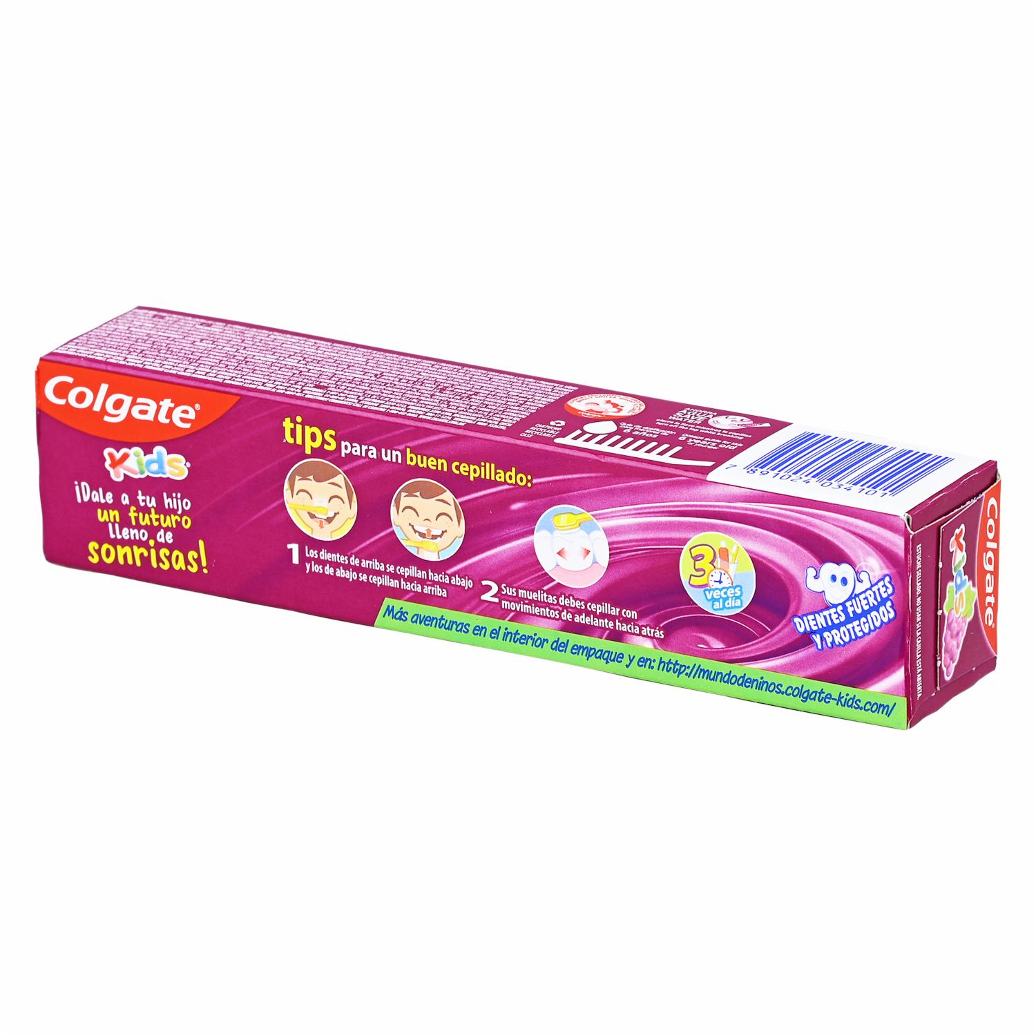 Gel Dental Kids Sabor Uvaventura COLGATE 50 G - Imagen 2