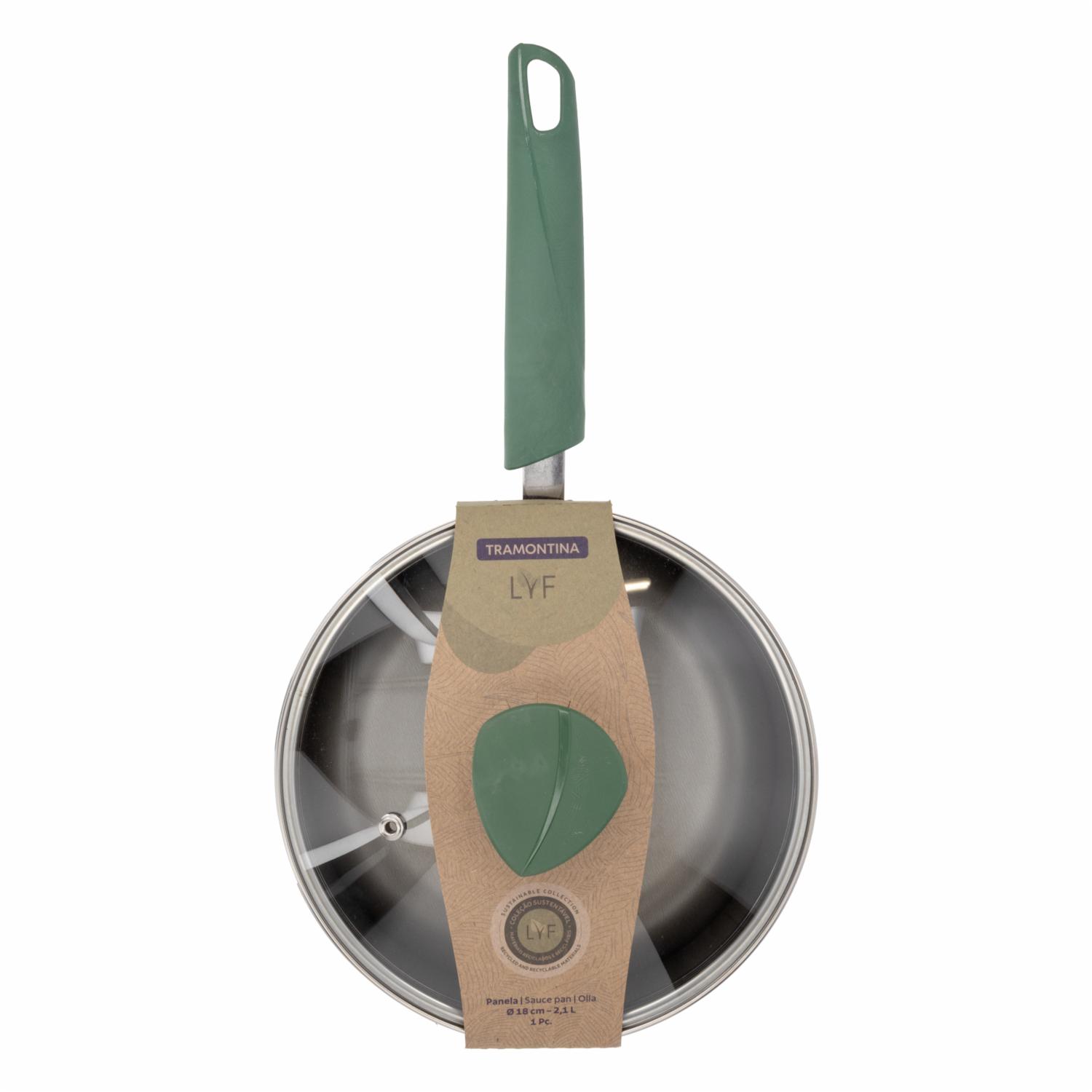 Cacerola De Aluminio LYF Verde TRAMONTINA 18 Cm - Imagen 4