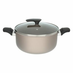 Olla Antiadherente Con Tapa De Vidrio Milazzo TRAMONTINA 24 Cm