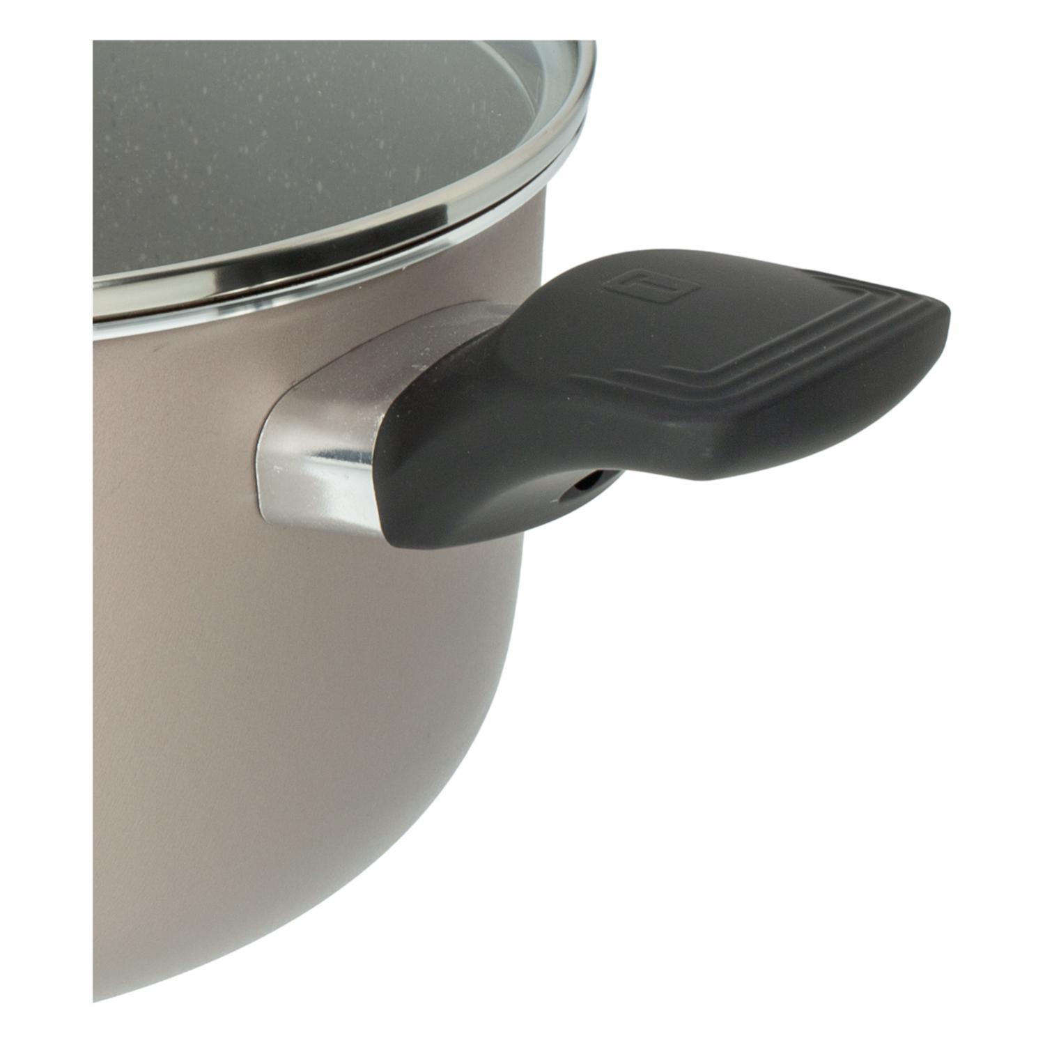 Olla Antiadherente Con Tapa De Vidrio Milazzo TRAMONTINA 24 Cm - Imagen 3