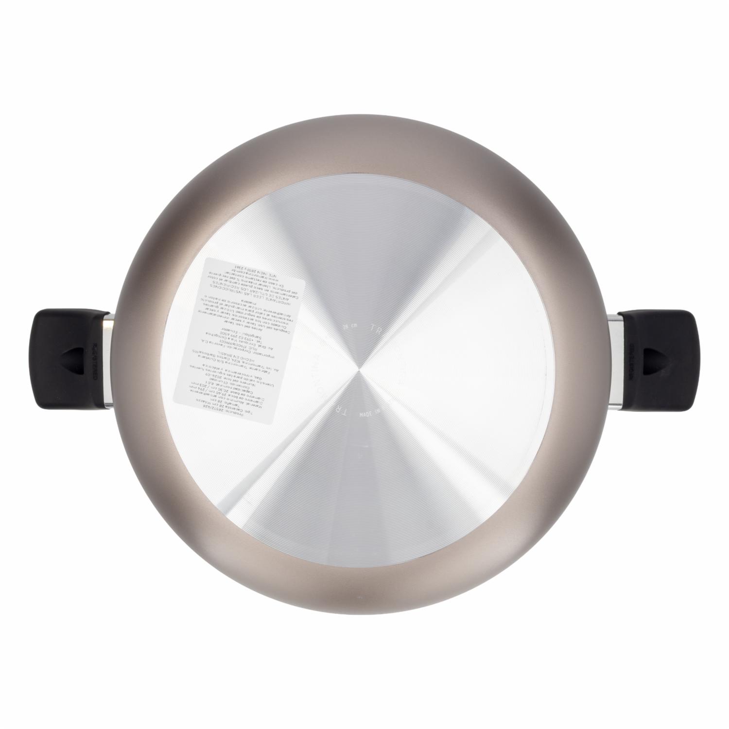 Olla Antiadherente Con Tapa De Vidrio Milazzo TRAMONTINA 28 Cm - Imagen 2