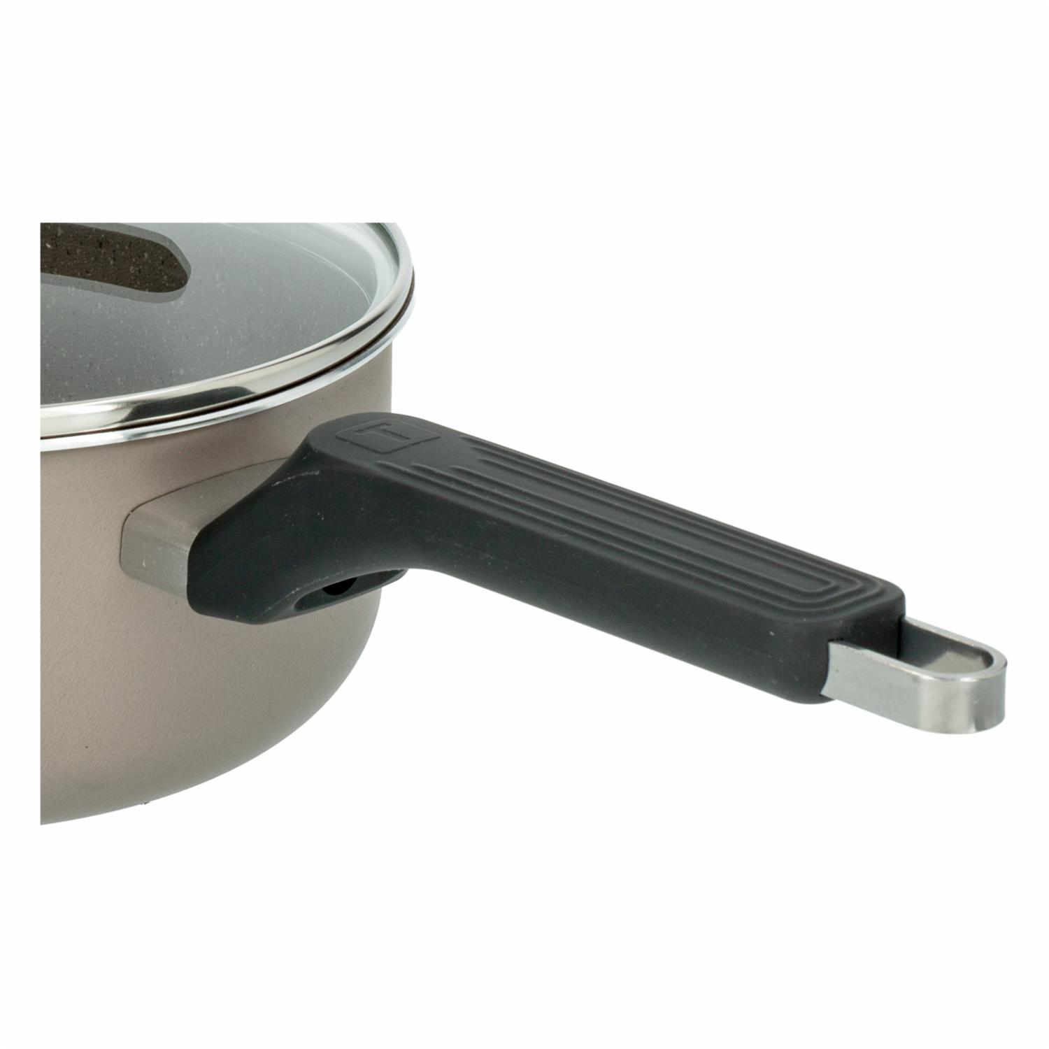 Cacerola Antiadherente Con Tapa De Vidrio Milazzo TRAMONTINA 18 Cm - Imagen 3