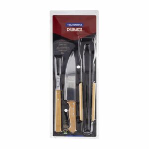 Utensilios Para Barbacoa Churrasco Kit TRAMONTINA X 3 Uds