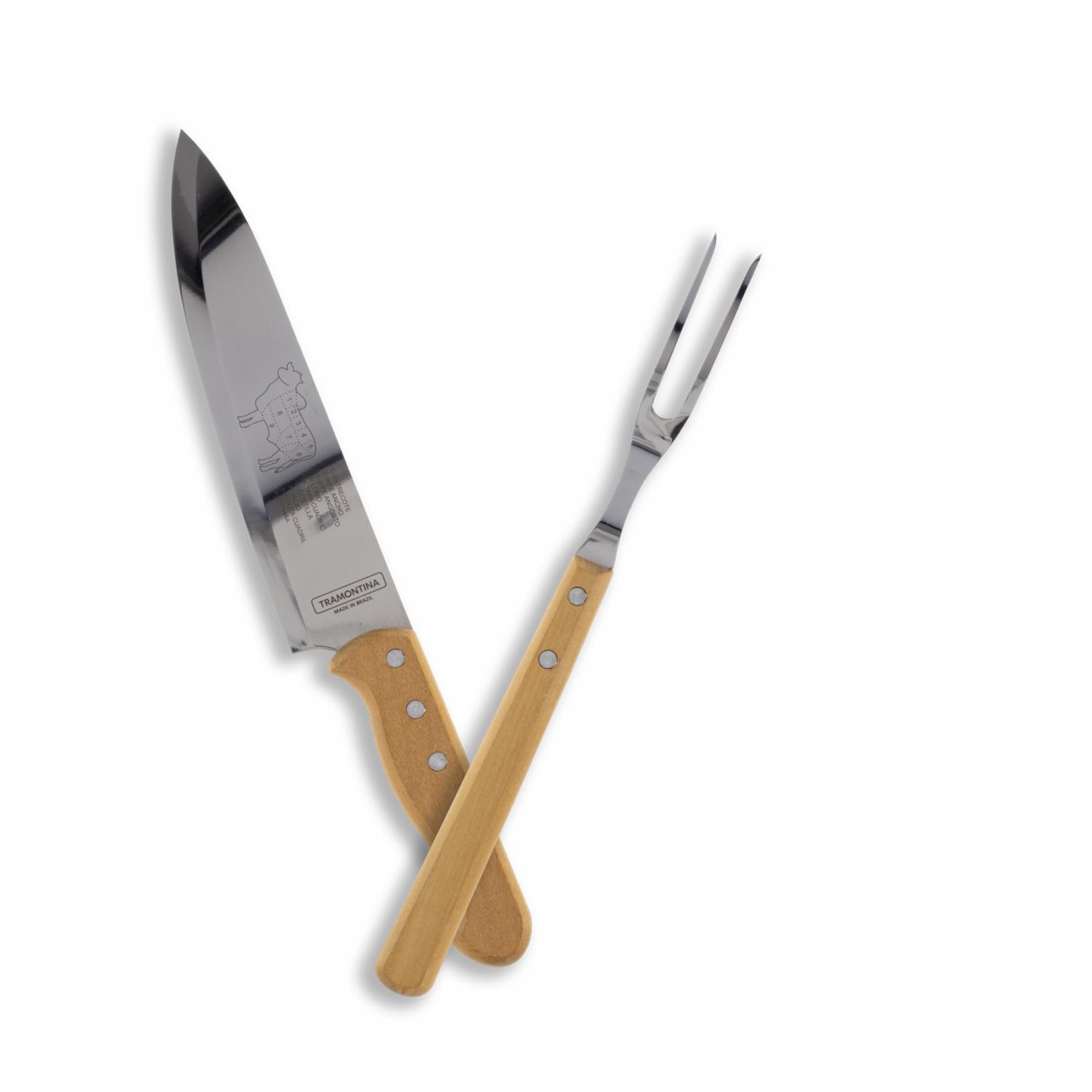 Utensilios Para Barbacoa Churrasco Kit TRAMONTINA X 3 Uds - Imagen 2