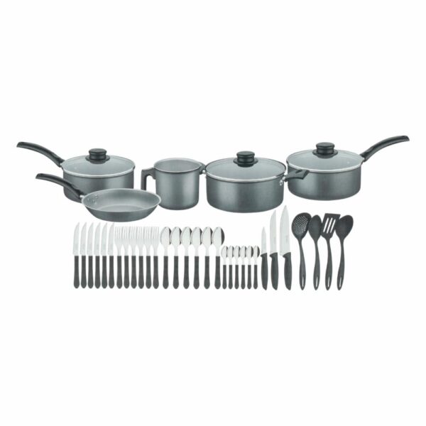 Batería De Cocina Ollas Y Utensilios TRAMONTINA 36 Piezas