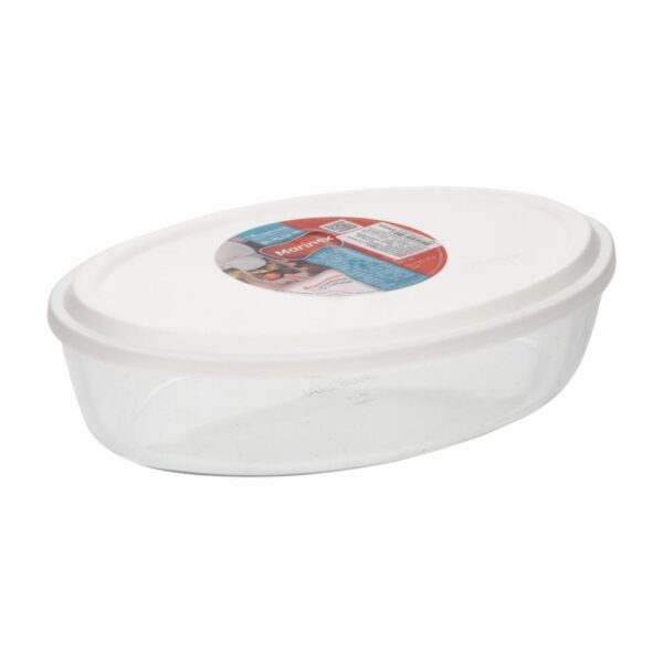 Fuente Refractaria Ovalada Pequeña Con Tapa MARINEX 1.6 Litros