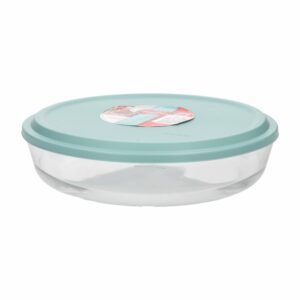 Fuente Refractaria Redonda Con Tapa MARINEX 2 Litros