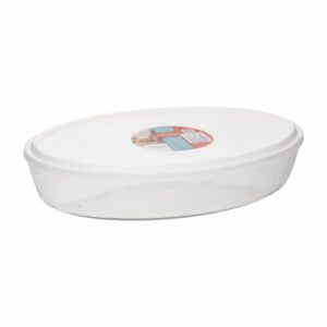 Fuente Refractaria Ovalada Grande Con Tapa MARINEX 3.2 Litros