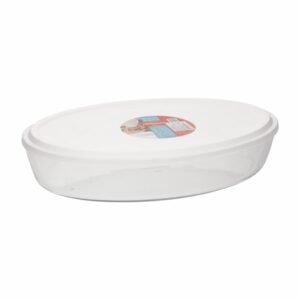 Fuente Refractaria Ovalada Grande Con Tapa MARINEX 3.2 Litros