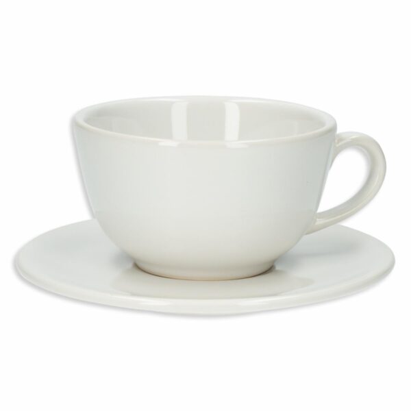 Set Taza Plato Te Unni Blanco OXFORD 2 PZS