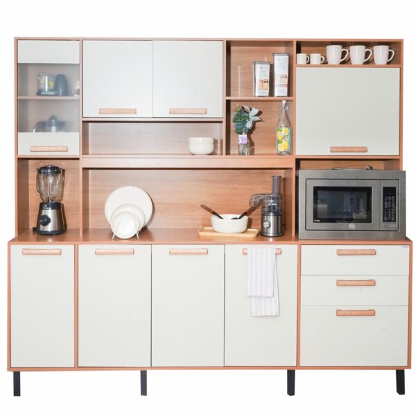 Mueble Alacena Nápoles 8 Puertas Beige ITATIAIA - Imagen 2