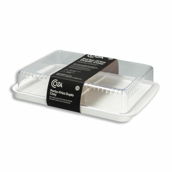 Porta Fiambre Plástico Cozy Blanco COZZA 1 Pieza