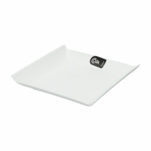 Plato Cuadrado Plástico Casual Blanco COZZA 16X16X2.5 Cm