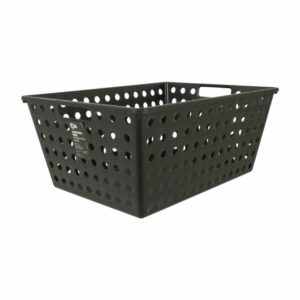 Canasta Plástica Línea One Color Negro COZZA 39X30X16.8 Cm