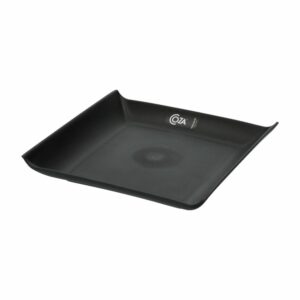 Plato Cuadrado Plástico Casual Negro COZZA 16X16X2.5 Cm