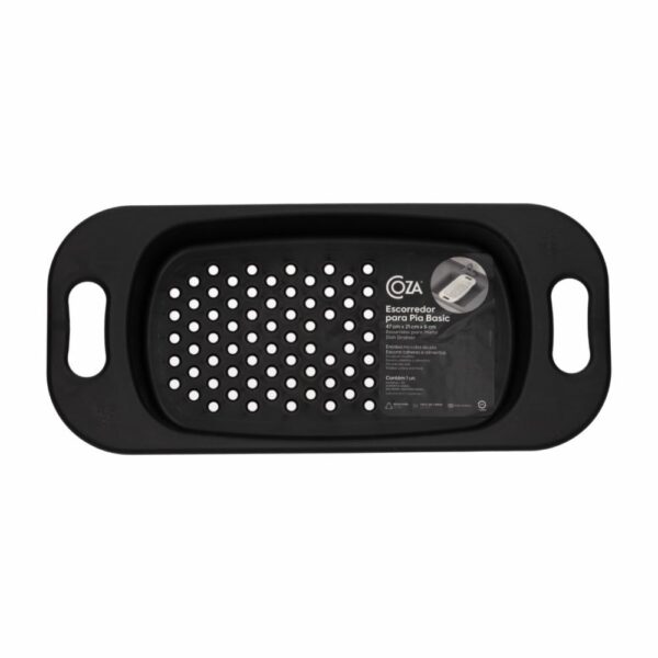 Escurridor Para Fregadero Basic Negro COZZA 1 Pieza - Imagen 2
