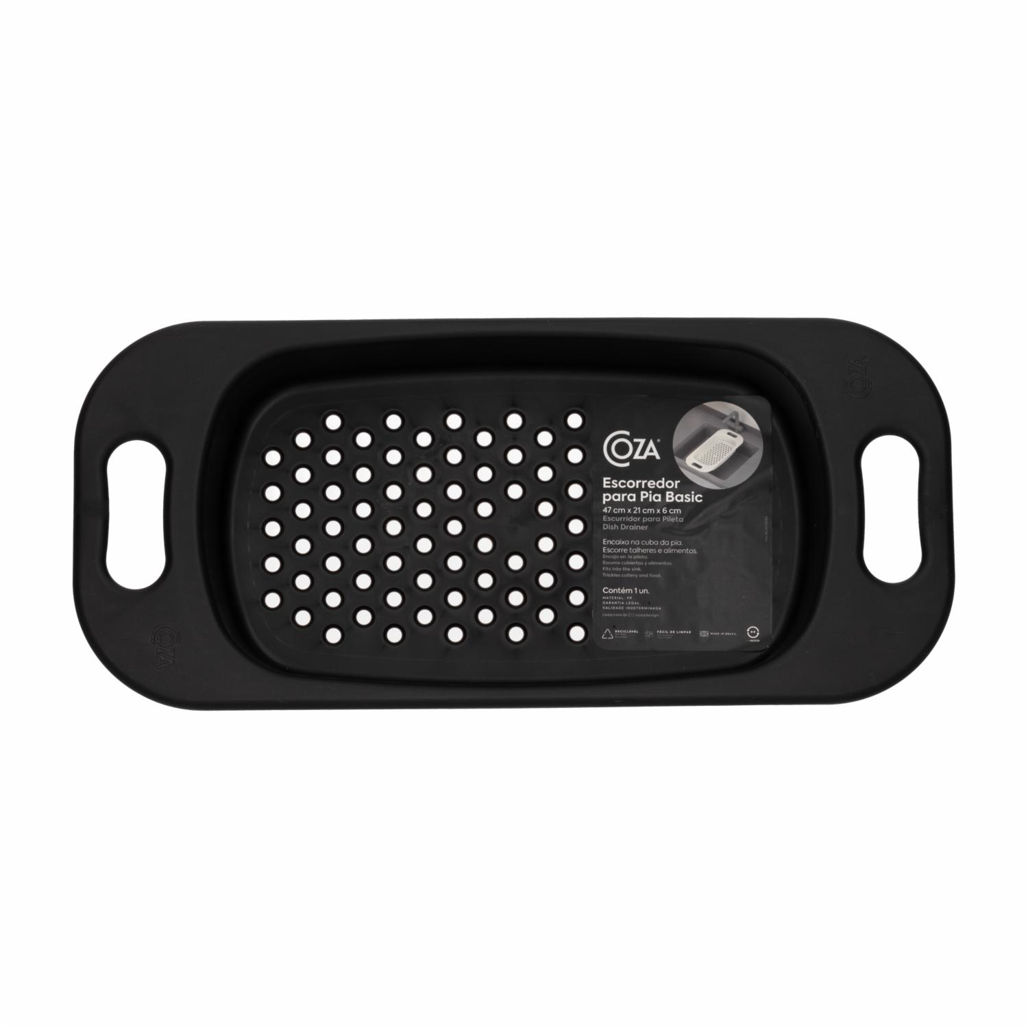 Escurridor Para Fregadero Basic Negro COZA 1 Pieza - Imagen 2
