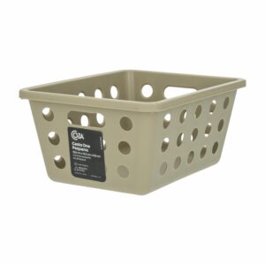 Canasta Plástica Línea One Color Warm Gray COZA 18.6X14.2X8.6 Cm