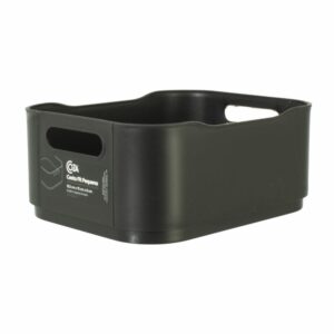 Canasta Plástica Fit Negro COZZA 18.5X15X8 Cm