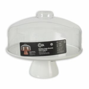 Porta Torta Plástica Con Tapa COZZA 32.5 Cm