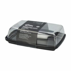 Mantequillera Plástica Cozy Negro COZA 16X10X4.50 CM