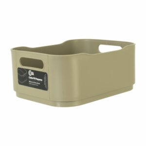 Canasta Plástica Fit Warm Gray COZZA 18.5X15X8 Cm