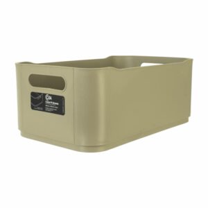 Canasta Plástica Fit Warm Gray COZZA 30.5X 18.5X12 Cm