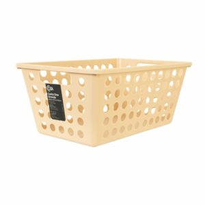 Canasta Plástica Línea One Color Rosa Blush COZA 28.8X19.1X12.3 Cm
