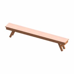 Banca Exteriores Plegable Rústica MENEGHETTI Madera