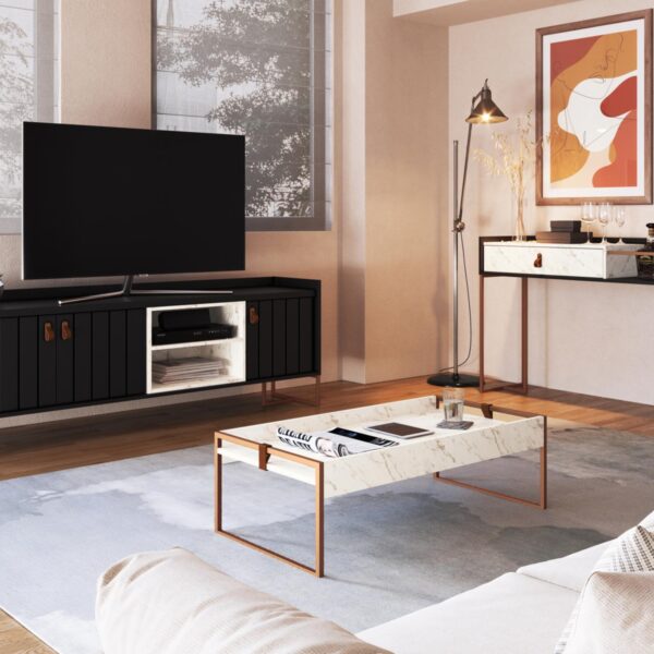 Rack Trendy Negro Volakas METTA - Imagen 2