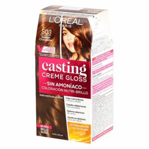 Tinte Para Cabello Creme Gloss Tono 503 Golden Chocolate Sin Amoníaco CASTING GLOSS L´ORÉAL 1 Kit