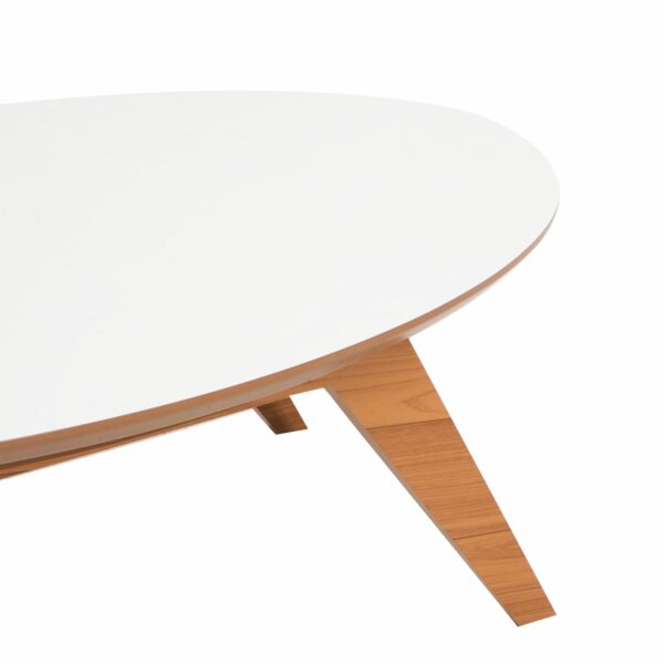 Mesa De Centro Freijo Con Blanco DALLA COSTA MDF - Imagen 3