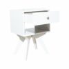 Mesa De Luz Off Blanco DALLA COSTA MDF - Imagen 4