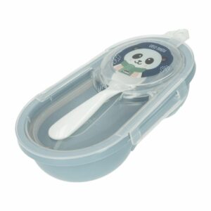 Recipiente Para Comida Con Cuchara Azul PLASUTIL 240 Ml