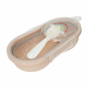 Recipiente Para Comida Con Cuchara Arcoíris PLASUTIL 240 Ml