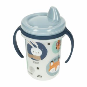 Vaso Infantil Con Manijas Color Azul PLASUTIL 330 Ml