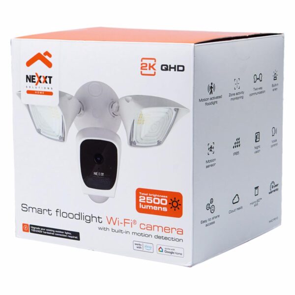 Cámara De Seguridad Wifi Con Luces Para Exterior NEXXT 2K 2500 Lm - Imagen 3