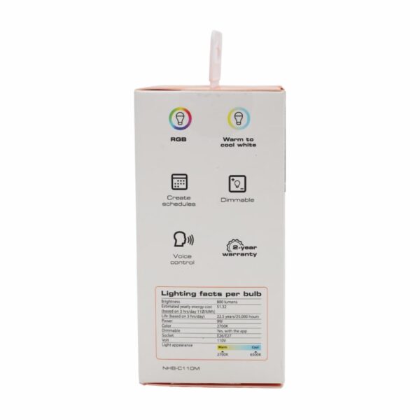 Foco Inteligente Wifi Multicolor NEXXT 110 V - Imagen 3