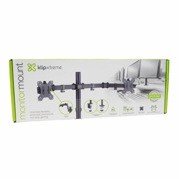 Soporte Para Monitor Doble Brazo KLIP XTREME 13"-32"