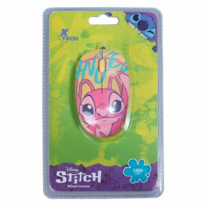 Mouse Óptico De 3 Botones Diseño De Stitch XTECH Con Cable