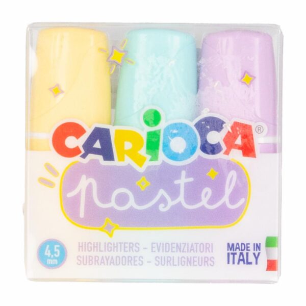 Resaltadores Pastel CARIOCA X 3 Uds - Imagen 2