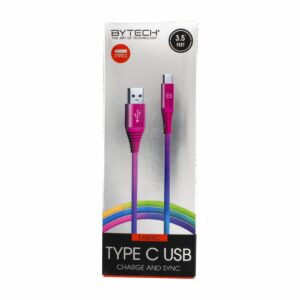 Cargador USB Tipo C Multicolor BYTECH 1 M
