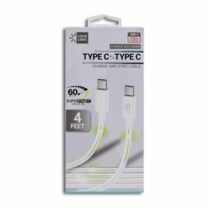 Cable Tipo C A Tipo C Blanco 60 W BYTECH 4 Pies