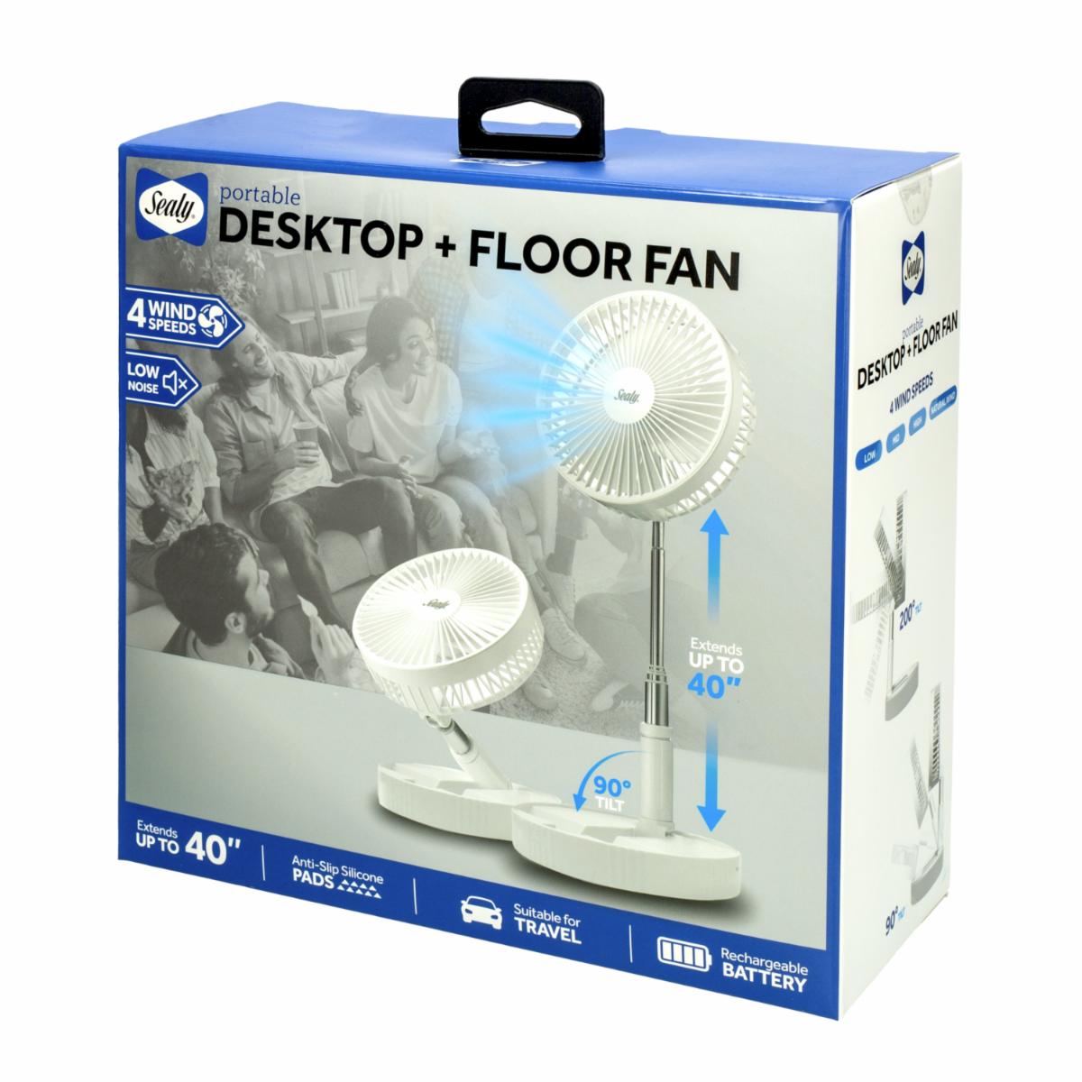 Ventilador De Piso Recargable BYTECH SL-HW-FN-001-WT