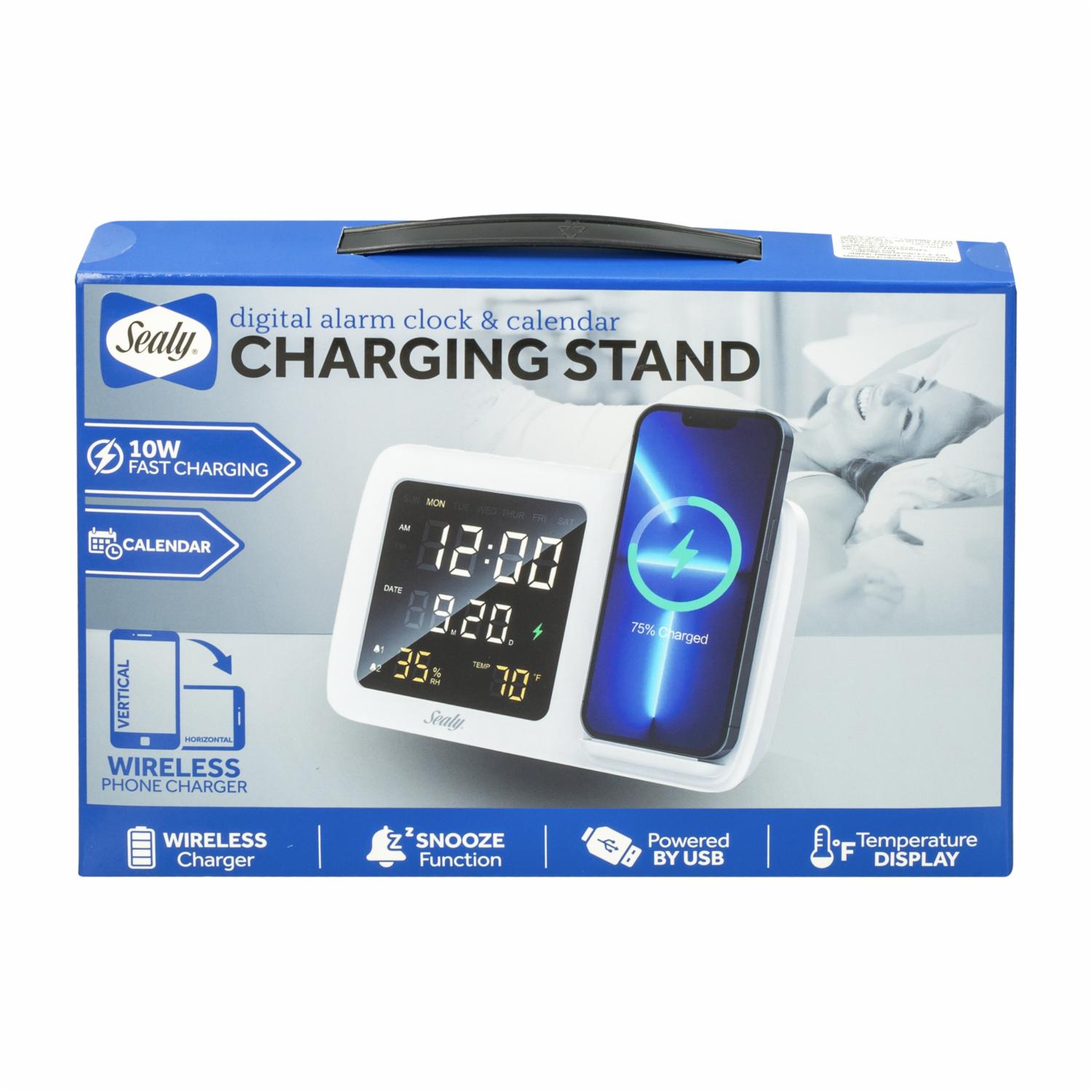 Estación De Carga Con Reloj SL-HW-AC-003-WT SEALY Blanco - Imagen 2